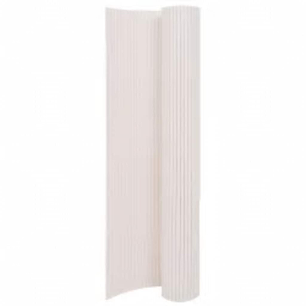 Vidaxl Double-Sided Garden Fence White Porch Blind Windbreak Privacy Screen