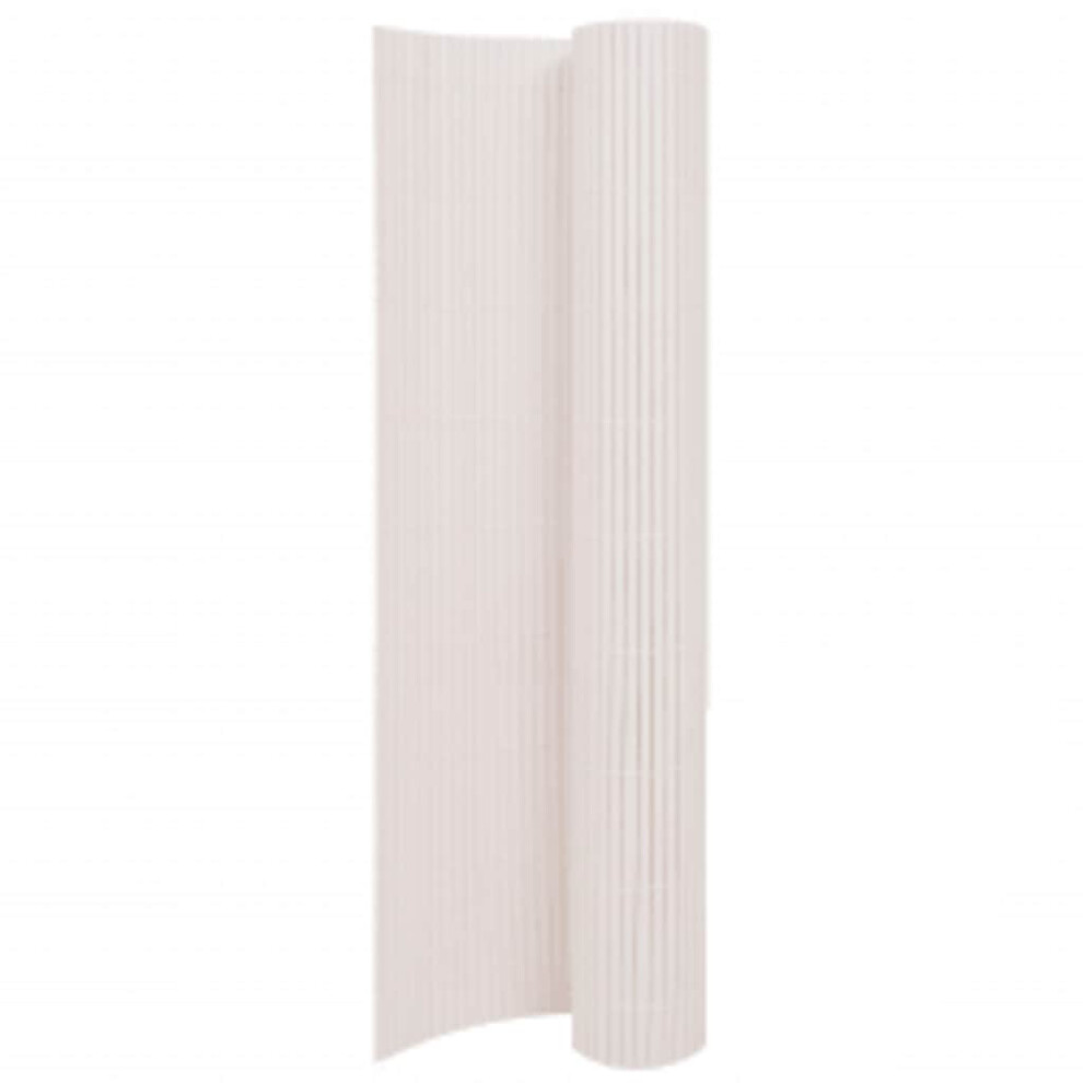 Vidaxl Double-Sided Garden Fence White Porch Blind Windbreak Privacy Screen
