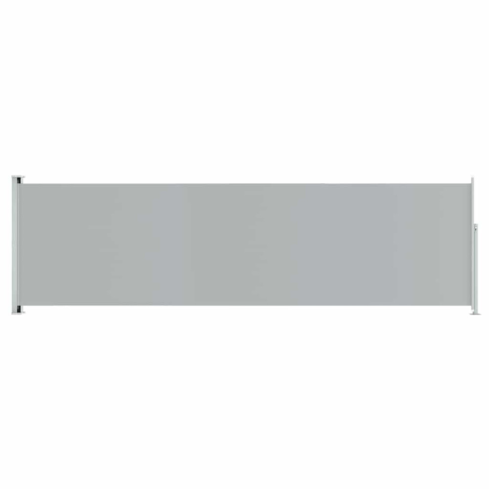 Vidaxl (Grey, 180 X 600 Cm) Retractable Side Awning Garden Privacy Screen Balcony Outdoor Screen