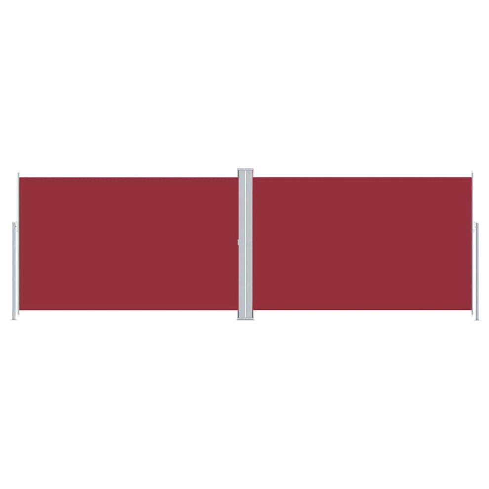 Vidaxl (Red, 220 X 600 Cm) Retractable Side Awning Garden Privacy Screen Multi Colours Multi Sizes