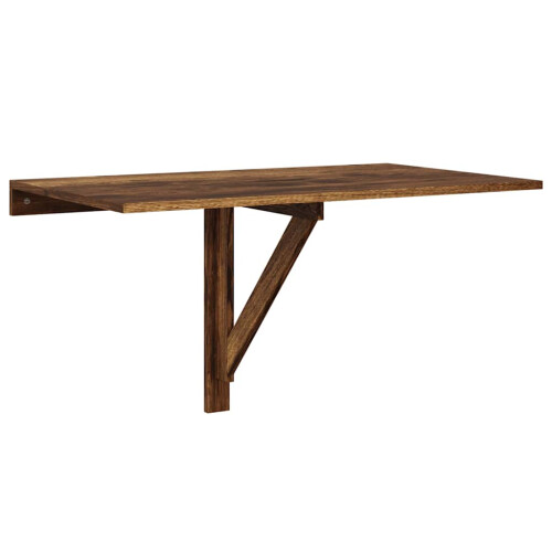 VidaXL (Smoked oak) vidaXL Folding Wall Table Office Bedroom Computer Writing Desk Multi Colours