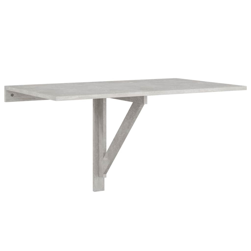 (Concrete grey) vidaXL Folding Wall Table Office Bedroom Computer Writing Desk Multi Colours