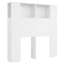 (white) vidaXL Headboard Cabinet Indoor Bookcase Headboard Furniture Multi Colours