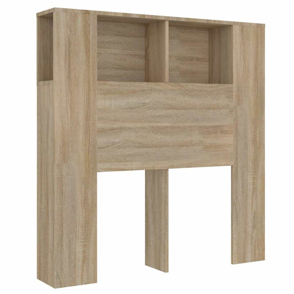 Vidaxl (Sonoma Oak) Headboard Cabinet Indoor Bookcase Headboard Furniture Multi Colours