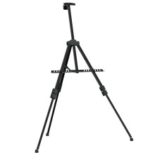 vidaXL Adjustable Display Easel Black Metal Painting Easel Advertising Stand