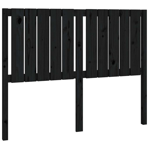 VidaXL (black, 125.5 x 4 x 100 cm) vidaXL Bed Headboard Home Bedroom Decorative Bed Header Panel Solid Wood Pine