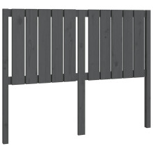 (grey, 125.5 x 4 x 100 cm) vidaXL Bed Headboard Home Bedroom Decorative Bed Header Panel Solid Wood Pine