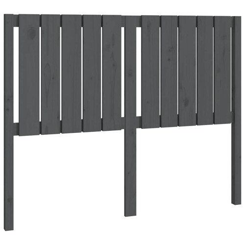 VidaXL (grey, 125.5 x 4 x 100 cm) vidaXL Bed Headboard Home Bedroom Decorative Bed Header Panel Solid Wood Pine