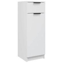 (White) vidaXL Bathroom Cabinet Engineered Wood Vanity Unit Cupboard Multi Colours