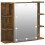 VidaXL vidaXL Spiegelschrank mit LED Räuchereiche 70x16,5x60 cm 1