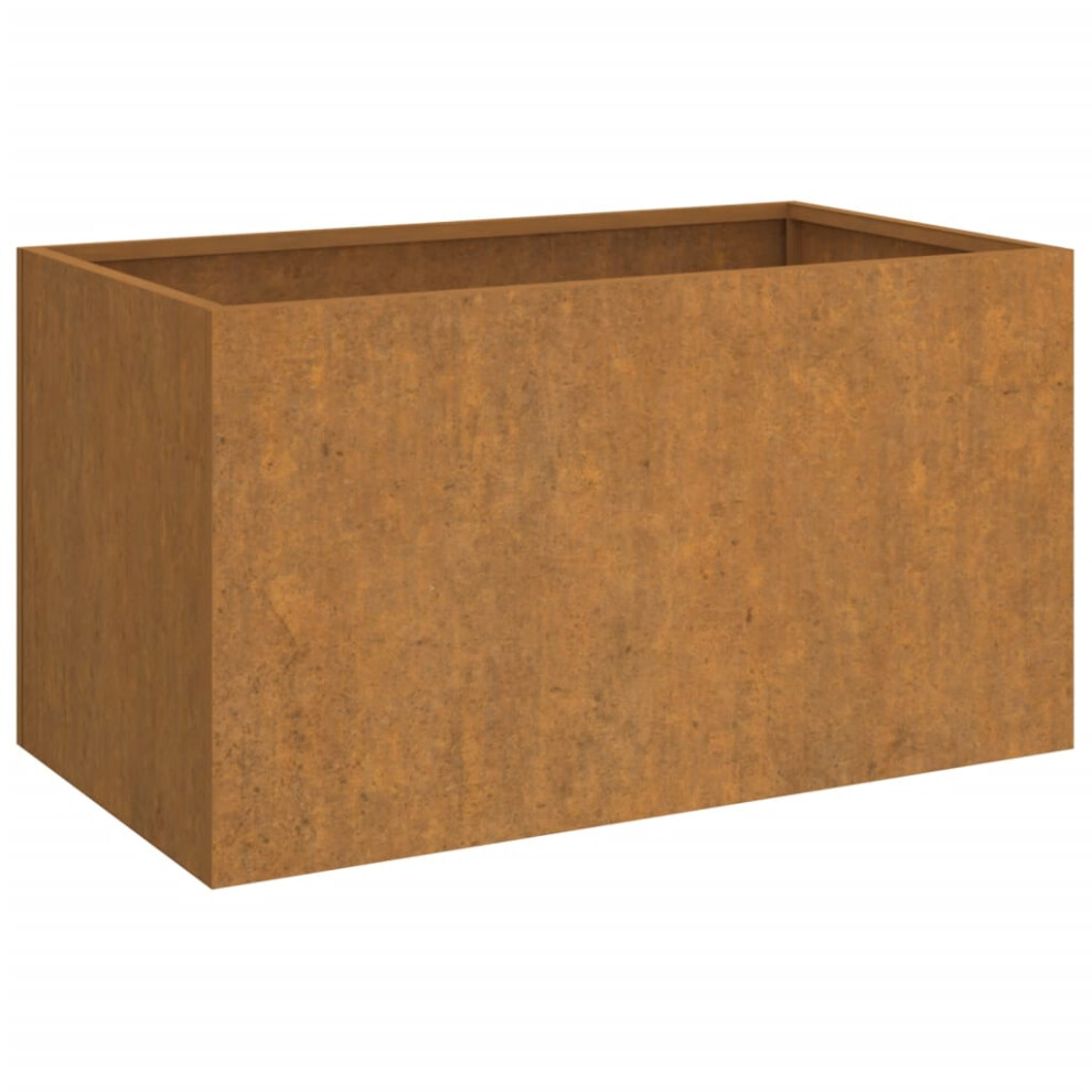 Vidaxl Planter Garden Raised Bed Patio Outdoor Pot Plant Stand Corten Steel