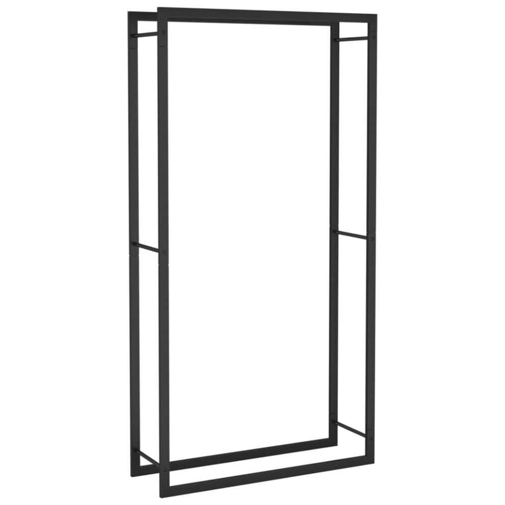 Vidaxl (80 X 28 X 154 Cm) Firewood Rack Storage Log Holder Log Store Wood Pile Storage Steel - Image 3