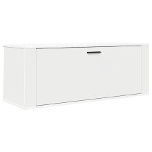 (White) vidaXL Wall Shoe Cabinet Engineered Wood Shoe Storage Organiser Multi Colours