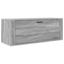 (Grey sonoma) vidaXL Wall Shoe Cabinet Engineered Wood Shoe Storage Organiser Multi Colours