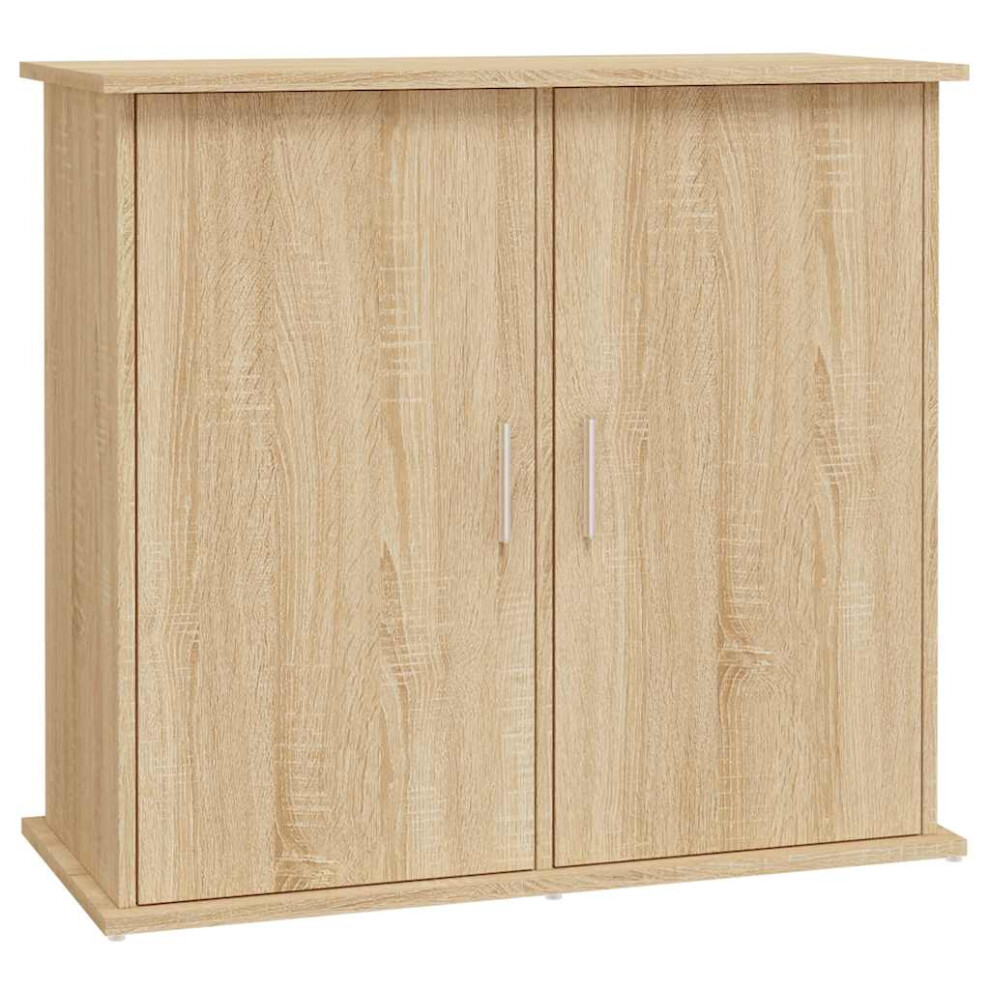 Vidaxl (Sonoma Oak, 81 X 36 X 73 Cm) Aquarium Stand Fish Tank Cabinet Aquarium Cabinet Black Engineered Wood