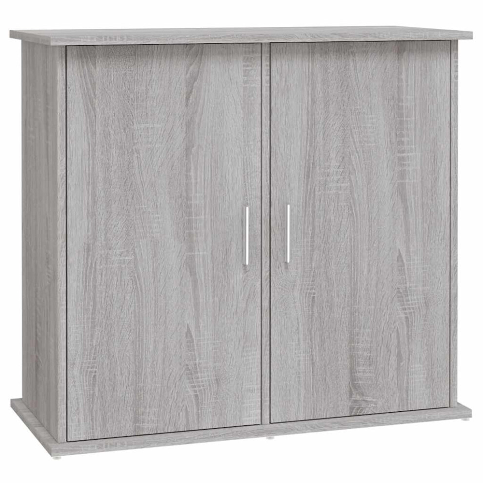 Vidaxl (Grey Sonoma, 81 X 36 X 73 Cm) Aquarium Stand Fish Tank Cabinet Aquarium Cabinet Black Engineered Wood