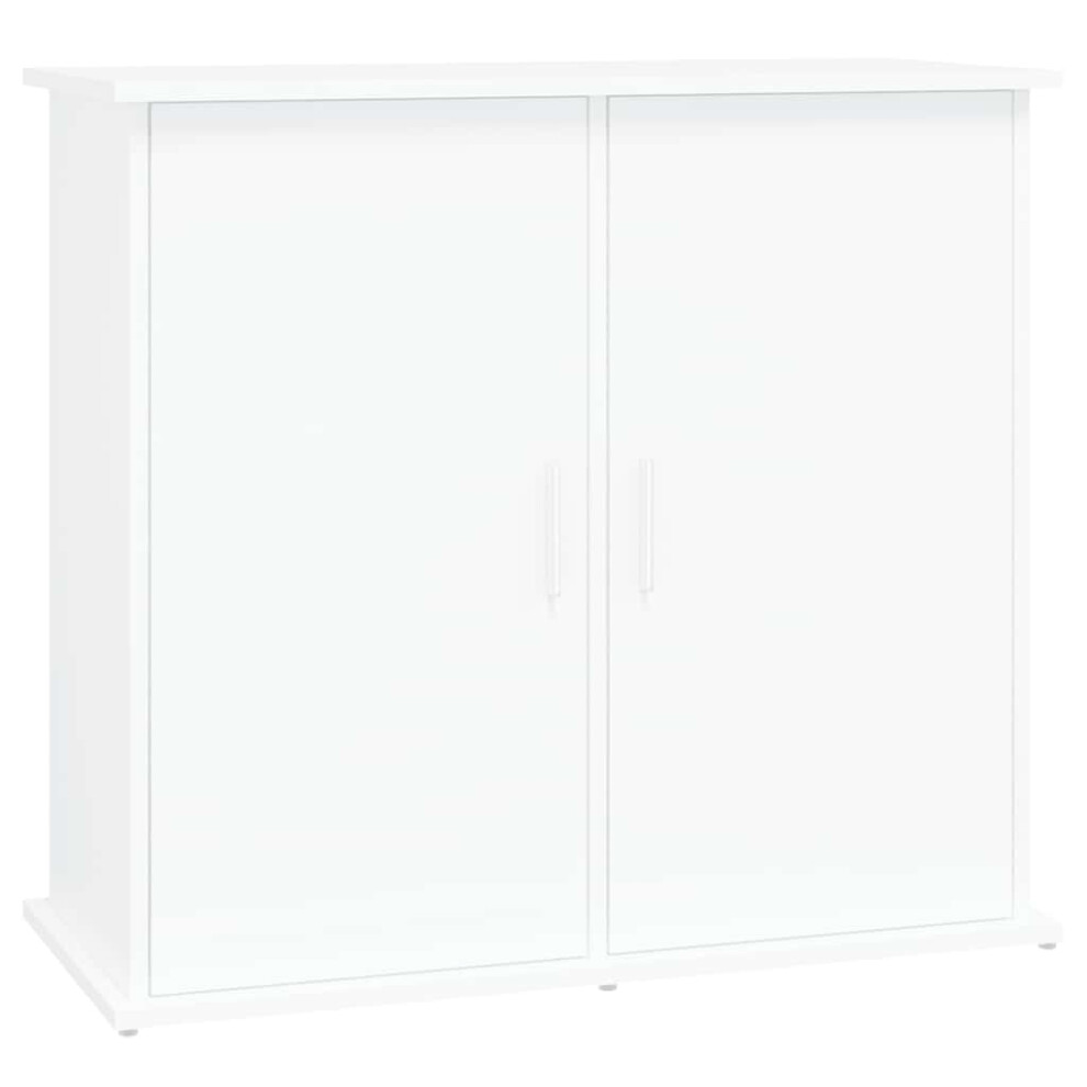 Vidaxl (White, 81 X 36 X 73 Cm) Aquarium Stand Fish Tank Cabinet Aquarium Cabinet Black Engineered Wood
