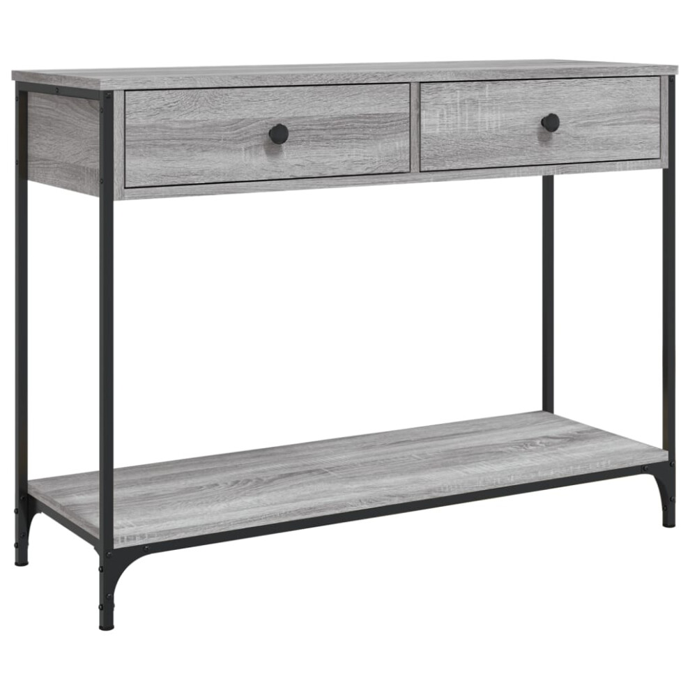 Vidaxl (Grey Sonoma, 100 X 34.5 X 75 Cm) Console Table Side End Table Hallway Stand Sofa Table Engineered Wood