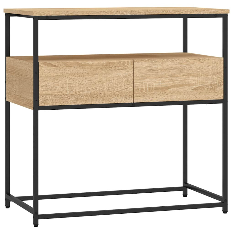 Vidaxl (Sonoma Oak, 75 X 40 X 75 Cm) Console Table Side End Table Hallway Stand Sofa Table Engineered Wood