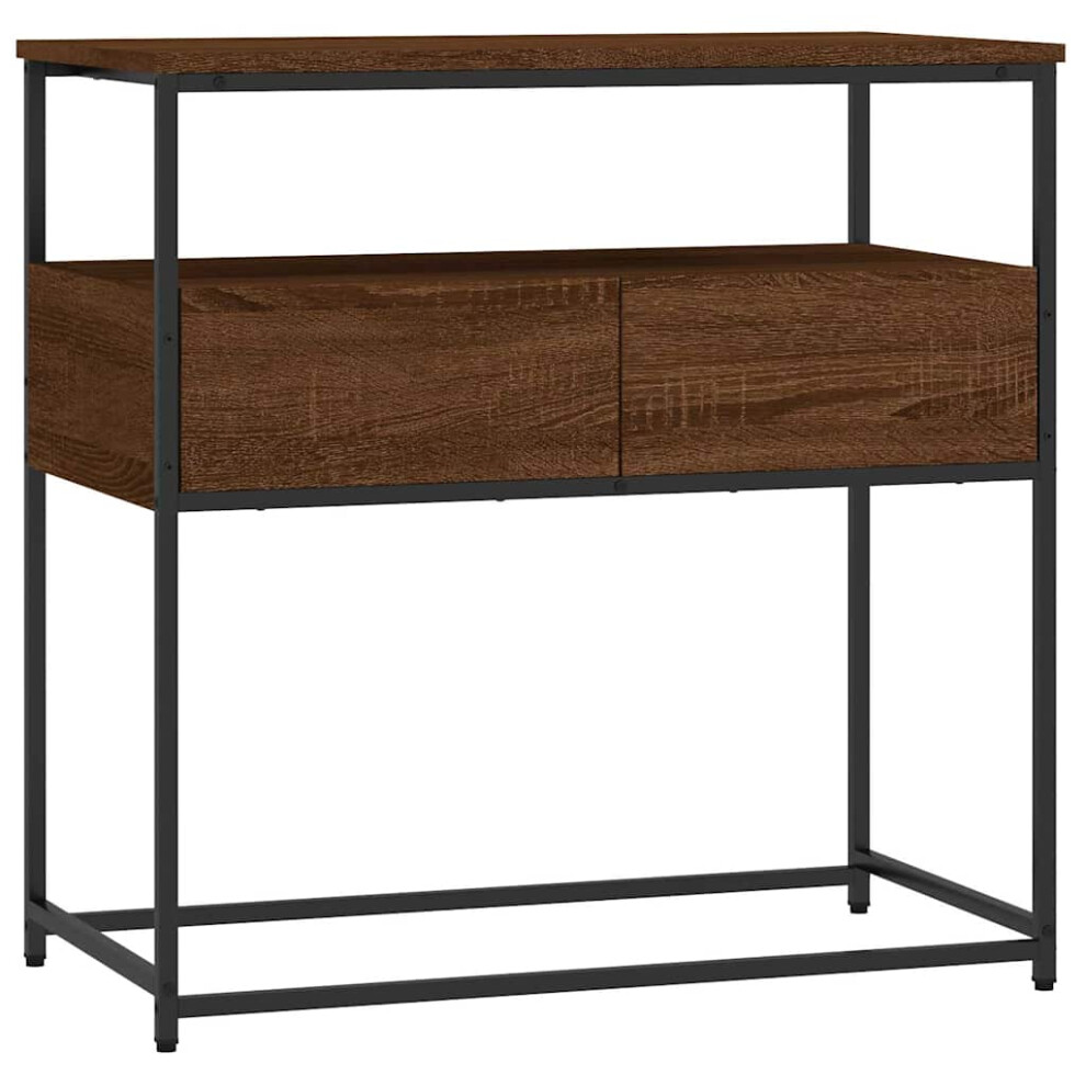 Vidaxl (Brown Oak, 75 X 40 X 75 Cm) Console Table Side End Table Hallway Stand Sofa Table Engineered Wood