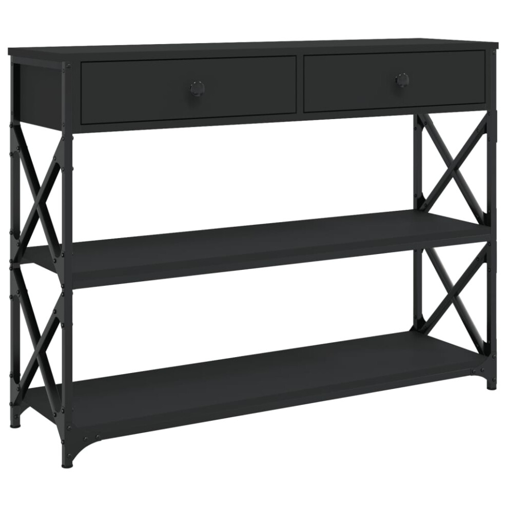 Vidaxl (, 100 X X 75 Cm) Console Table Side End Table Hallway Stand Sofa Table Engineered Wood Black Size 28