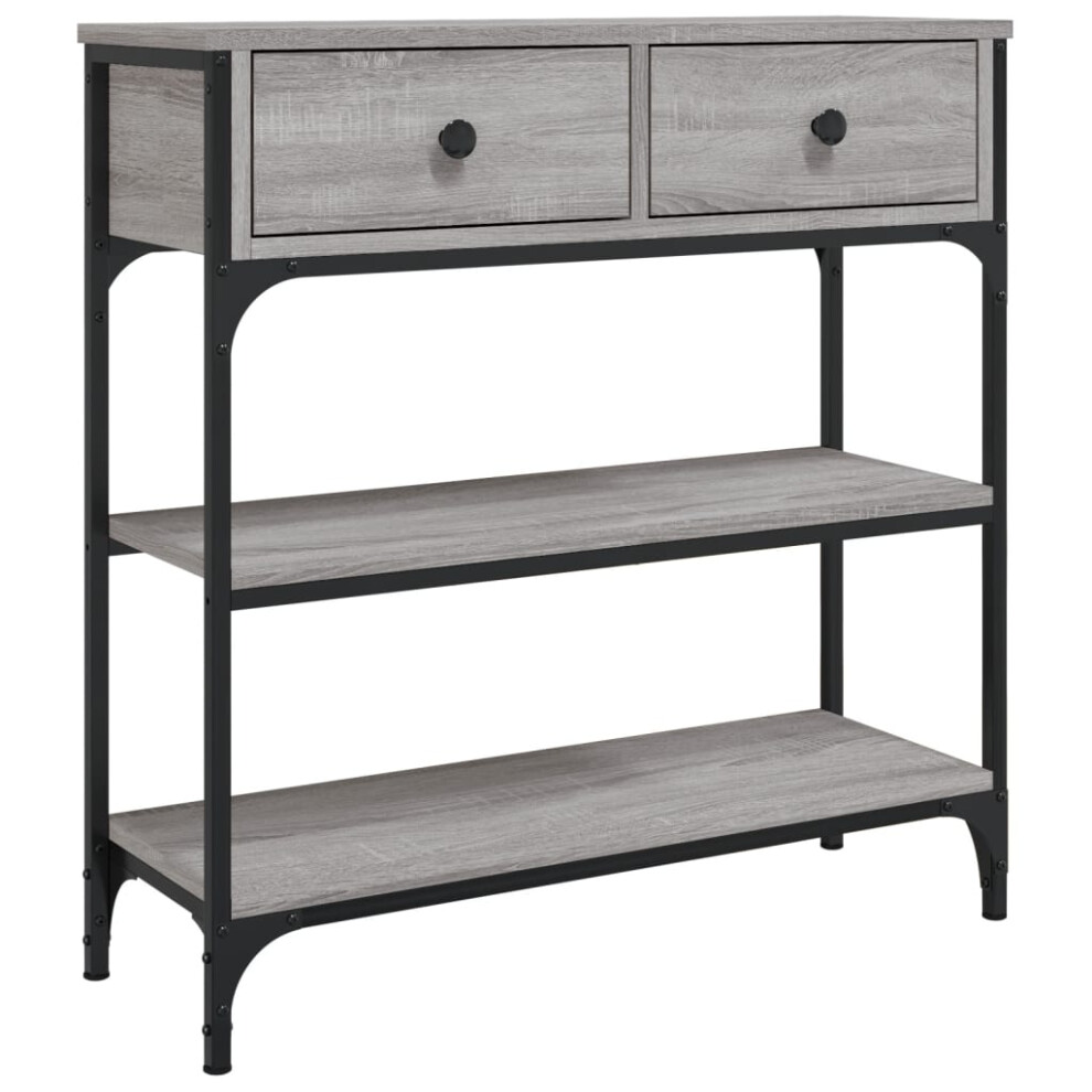 Vidaxl (Grey Sonoma, 72.5 X 25 X 75 Cm) Console Table Side End Table Hallway Stand Sofa Table Engineered Wood