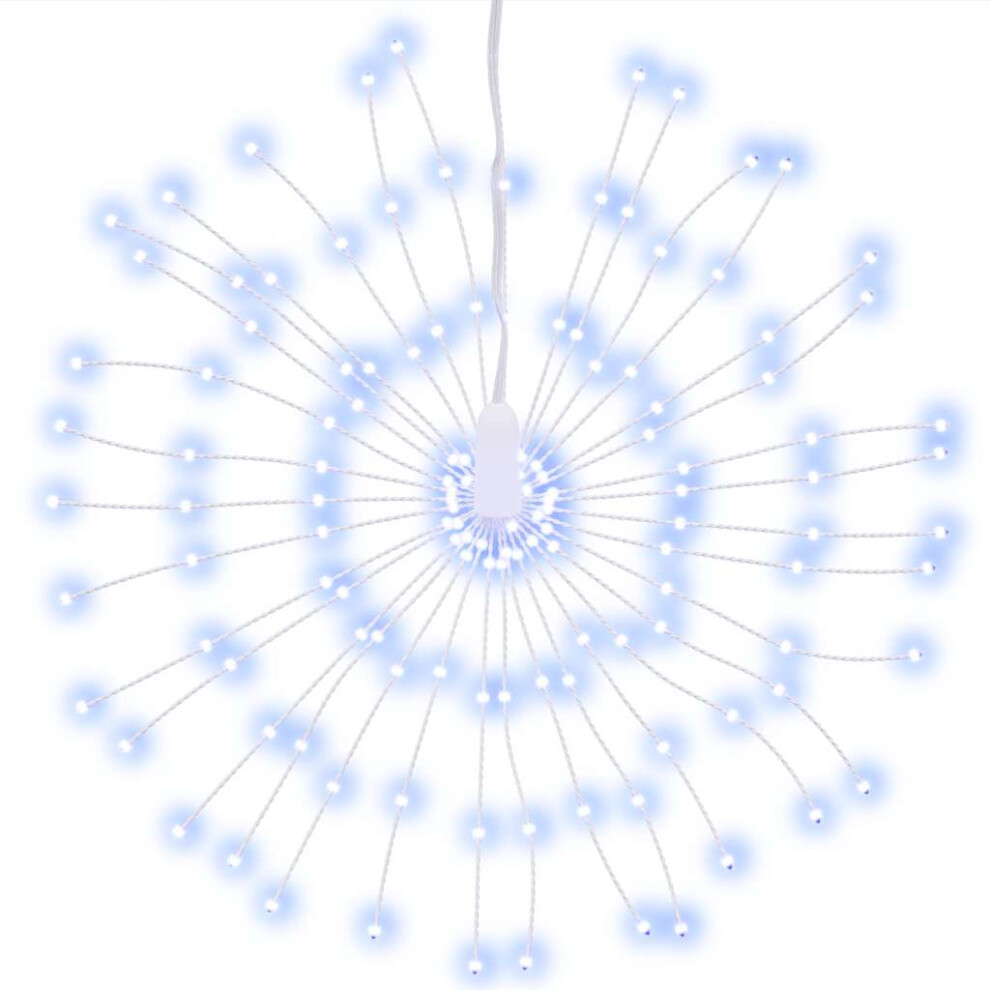 Vidaxl (Cold White, 1 Pcs) Christmas Starburst Lights Pre Lit Xmas Fairy Light 140 Leds 8 Pcs