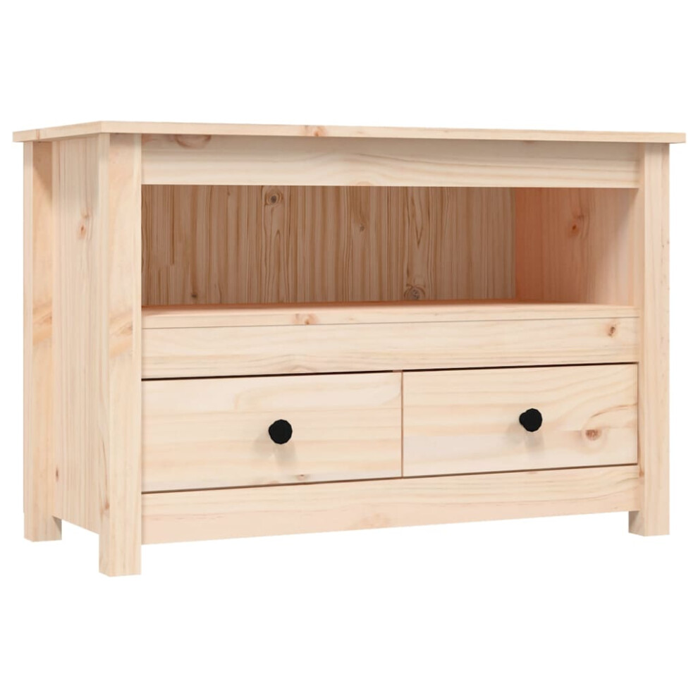 Vidaxl (Brown) Solid Wood Pine Tv Cabinet Tv Console Media Hifi Cabinet Multi Colours Brown