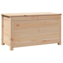 (natural, 80 x 40 x 45.5 cm) vidaXL Storage Box Trunk Organiser Storage Chest Blanket Box Solid Wood Pine