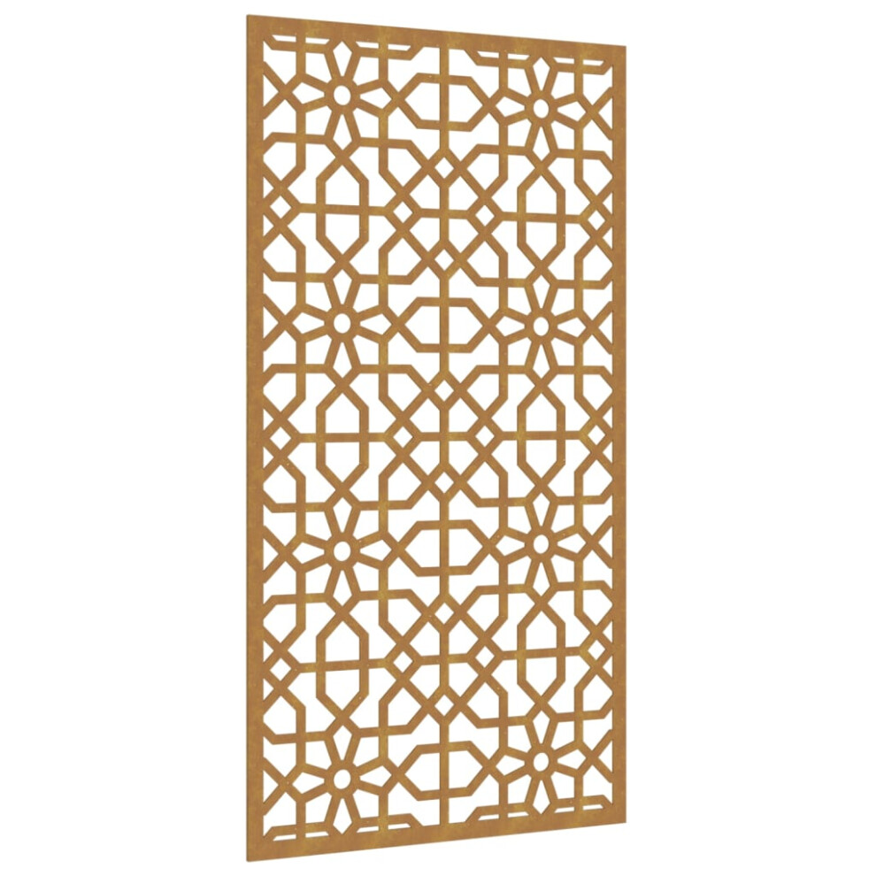 Vidaxl Garden Wall Decoration Wall Art Wall Decor Corten Steel Moorish Design