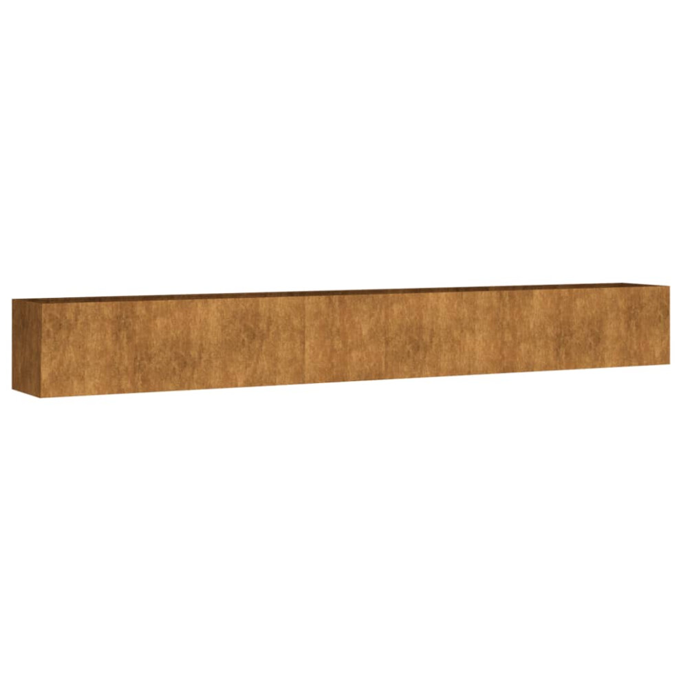 Vidaxl (360 X 40 X 40 Cm) Planter Garden Raised Bed Plant Pot Flower Box Flower Pot Corten Steel