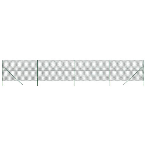 VidaXL vidaXL Maschendrahtzaun Grün 1,4x10 m