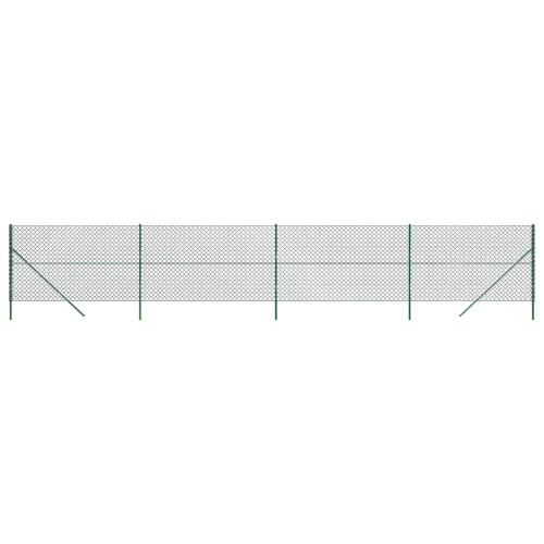 VidaXL vidaXL Maschendrahtzaun Grün 1,6x10 m