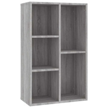 (grey sonoma) vidaXL Book Cabinet/Sideboard Home Bookshelf Stand Highboard Engineered Wood