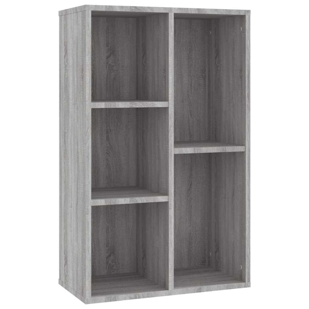 B&Q -  Book Cabinet/sideboard Grey Sonoma 50X25X80 Cm Engineered Wood - Image 4