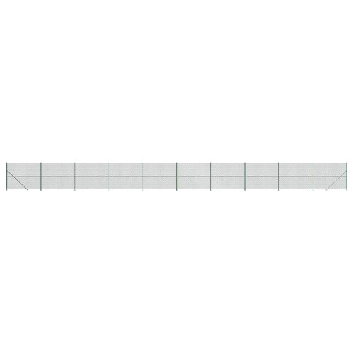 VidaXL vidaXL Maschendrahtzaun mit Bodenflansch Grün 1,6x25 m