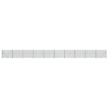 vidaXL Maschendrahtzaun mit Bodenflansch Grün 1,8x25 m