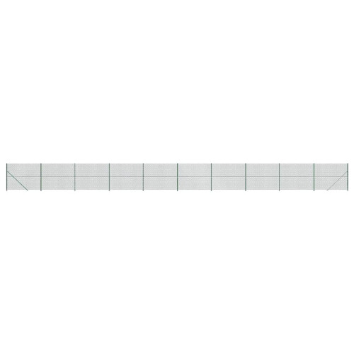 VidaXL vidaXL Maschendrahtzaun mit Bodenflansch Grün 1,8x25 m