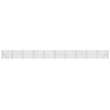 vidaXL Maschendrahtzaun mit Bodenhülsen Anthrazit 1,6x25 m