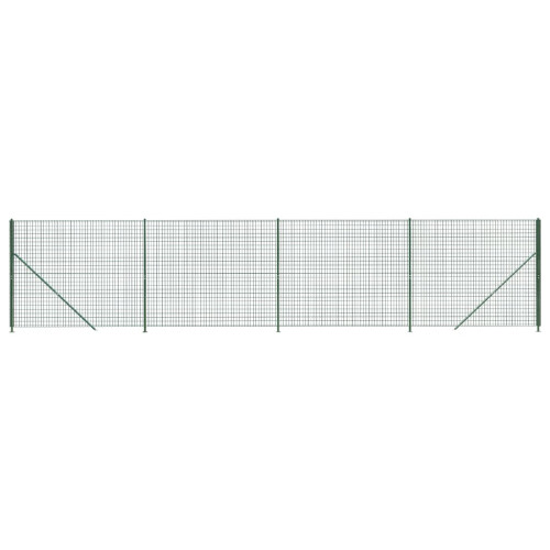 VidaXL vidaXL Maschendrahtzaun mit Bodenflansch Grün 1,4x10 m