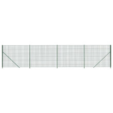 vidaXL Maschendrahtzaun mit Bodenflansch Grün 1,6x10 m