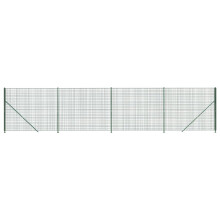 vidaXL Maschendrahtzaun mit Bodenflansch Grün 2,2x10 m
