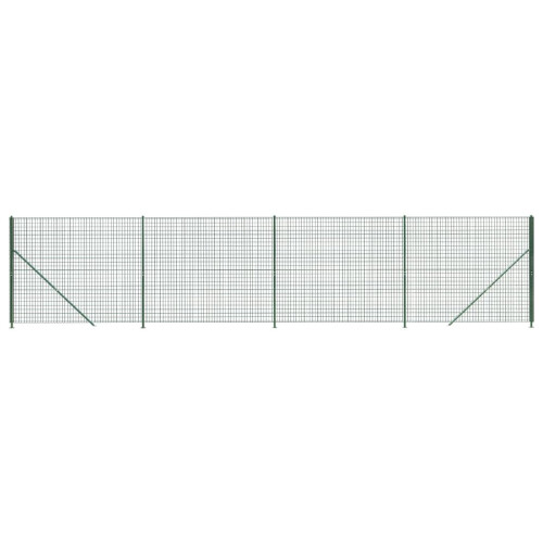 VidaXL vidaXL Maschendrahtzaun mit Bodenflansch Grün 2,2x10 m