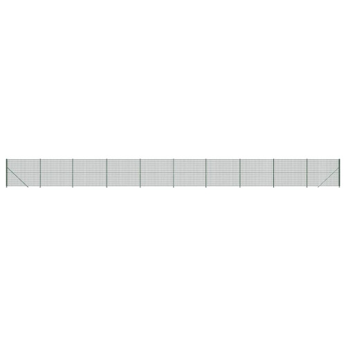 VidaXL vidaXL Maschendrahtzaun mit Bodenflansch Grün 1,4x25 m