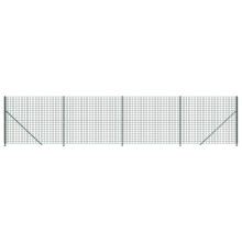 vidaXL Maschendrahtzaun mit Bodenflansch Grün 2,2x10 m