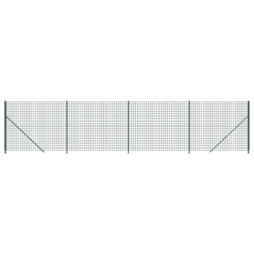 VidaXL vidaXL Maschendrahtzaun mit Bodenflansch Grün 2,2x10 m