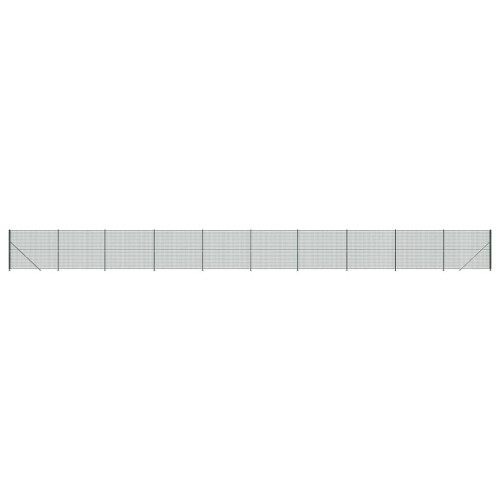 VidaXL vidaXL Maschendrahtzaun mit Bodenflansch Grün 1,8x25 m