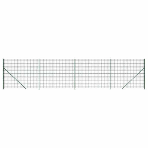 VidaXL vidaXL Maschendrahtzaun mit Bodenflansch Grün 1,4x10 m