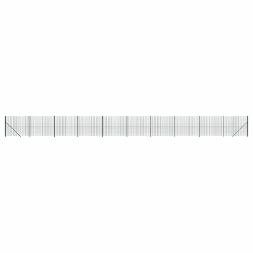VidaXL vidaXL Maschendrahtzaun mit Bodenflansch Grün 1,6x25 m