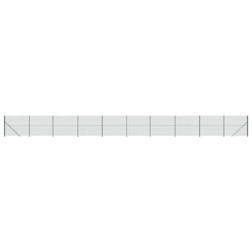 VidaXL vidaXL Maschendrahtzaun mit Bodenflansch Grün 2,2x25 m